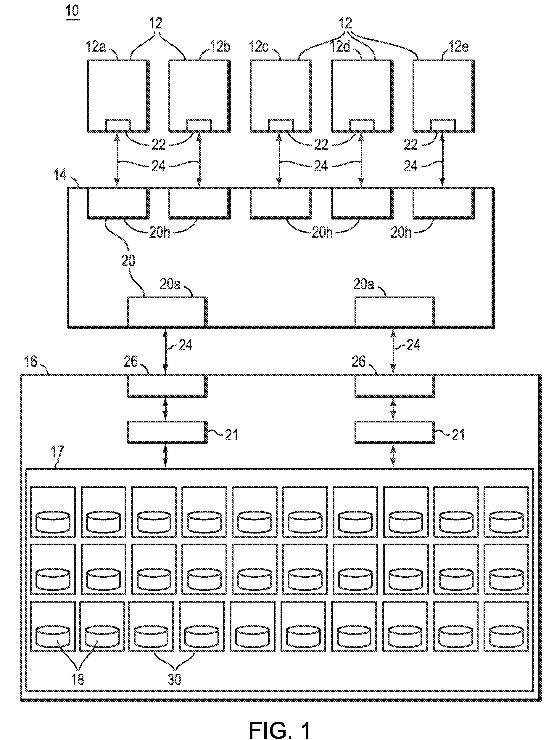 Virtualization of a storage processor for port failover