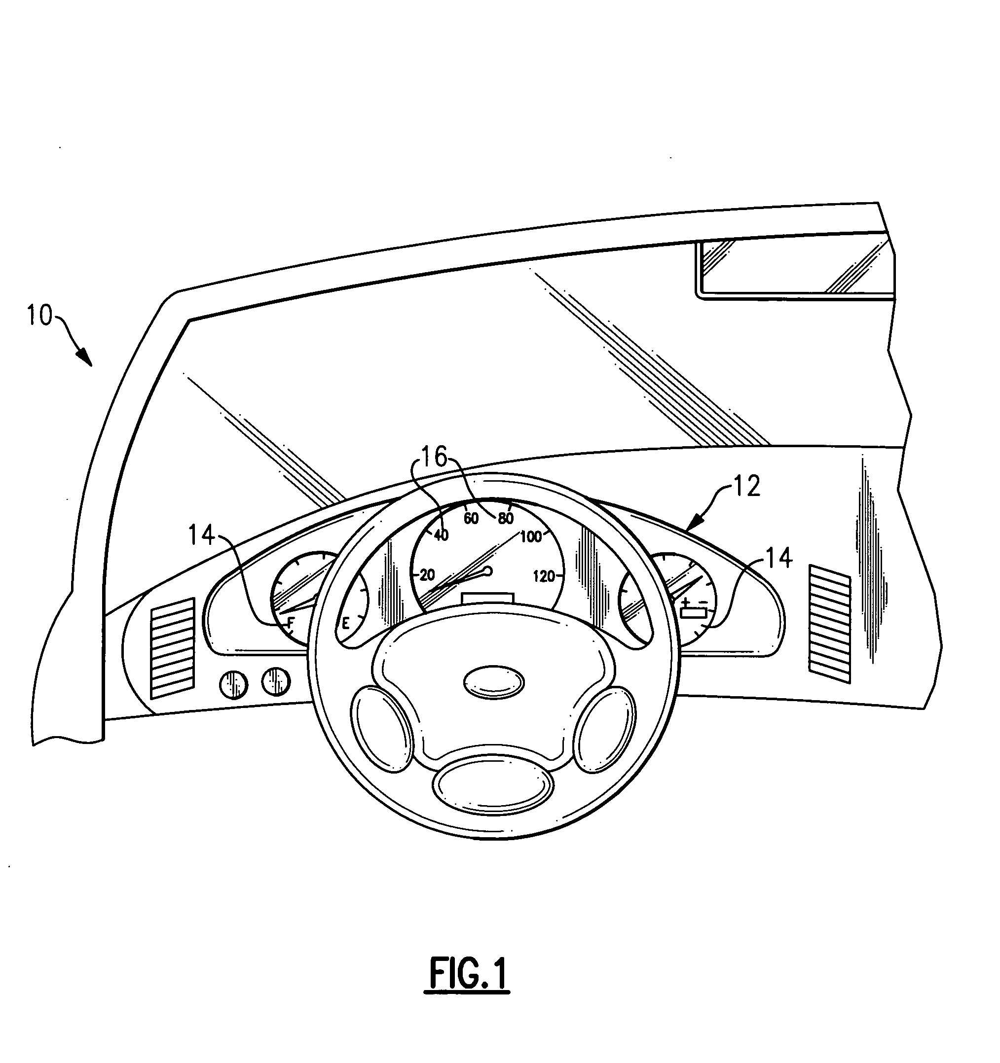 Compensation free illumination of instrument cluster display