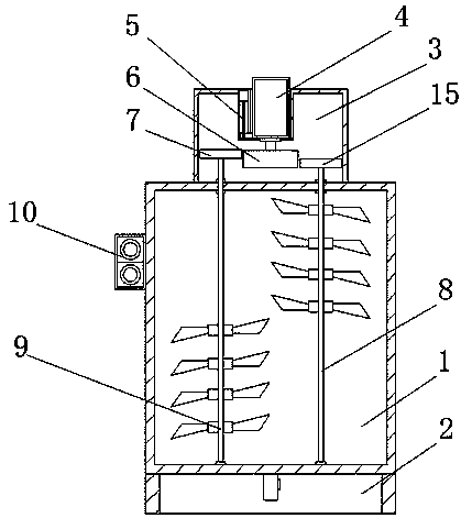 Industrial automatic liquid stirring and conveying device