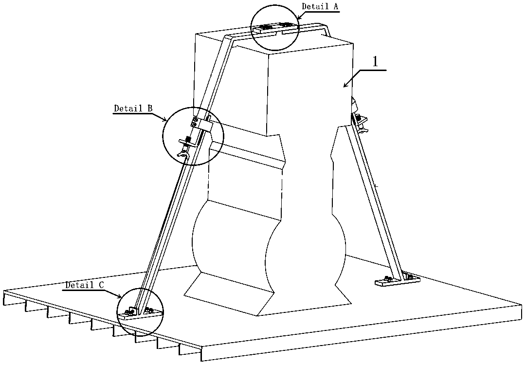 Marine damping sleeve frame