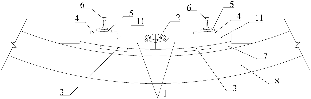 Assembly type ballastless track system