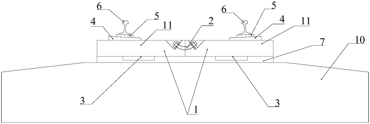 Assembly type ballastless track system