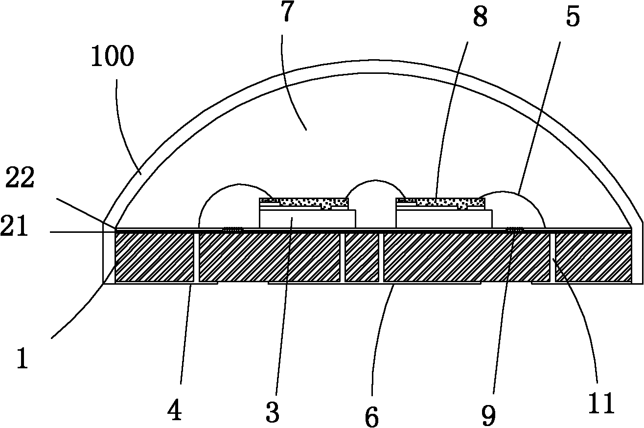 Light-emitting diode (LED) street lamp and high-power LED device