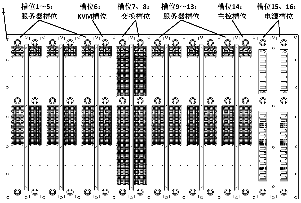 Case hard connection structure based on VPX rear IO board