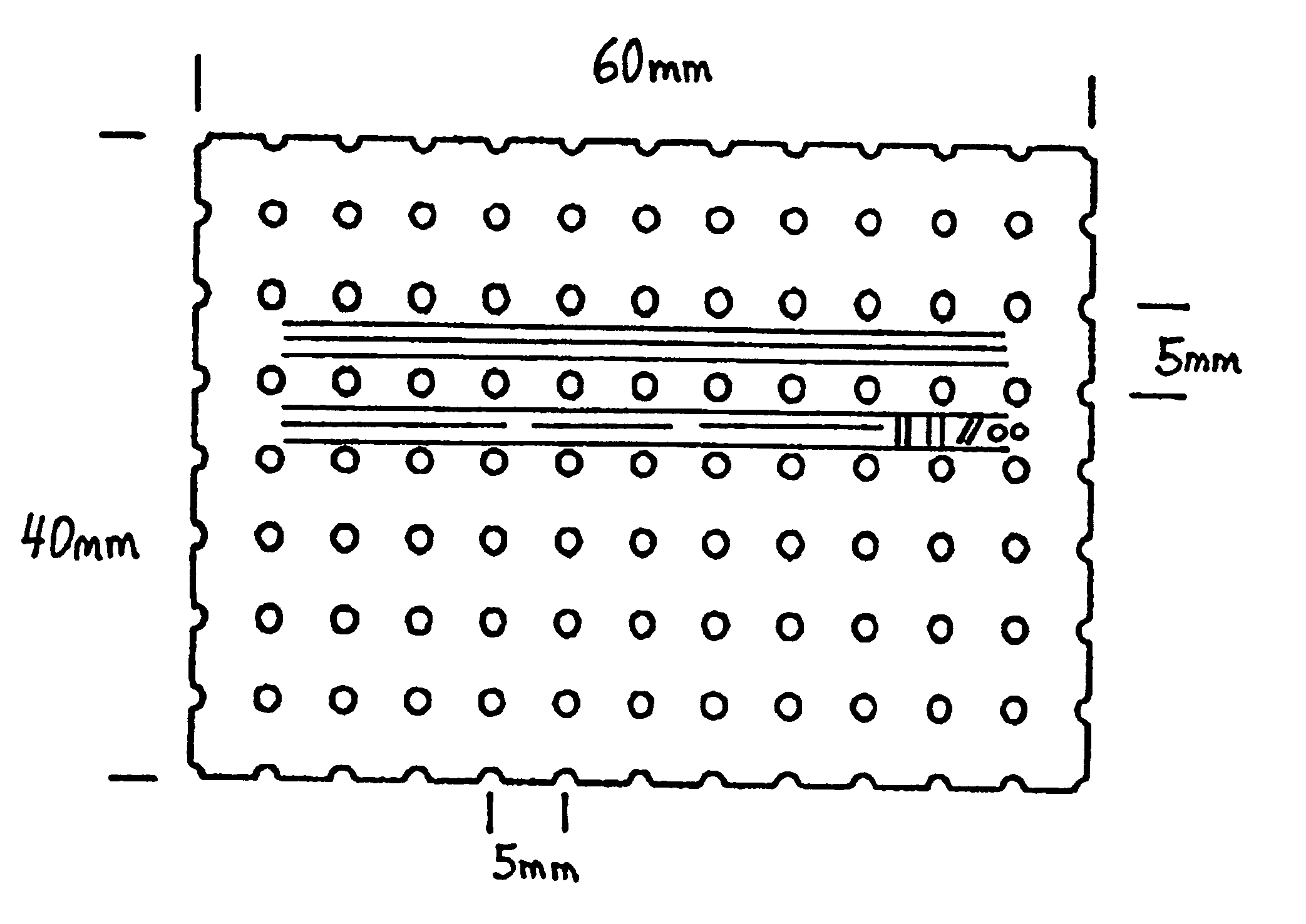 Membrane with tissue-guiding surface corrugations