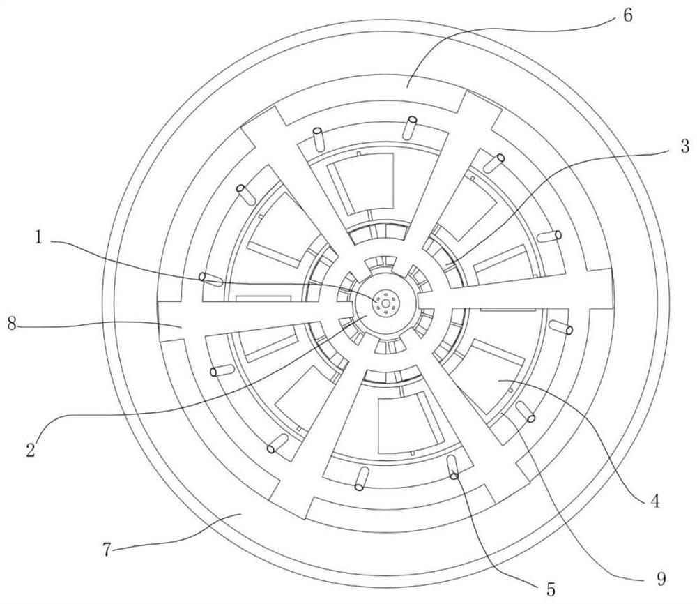 A kind of ammonia low nitrogen multi-stage swirl burner