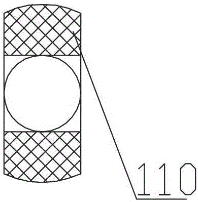 An anti-displacement riveting bolt and connection structure