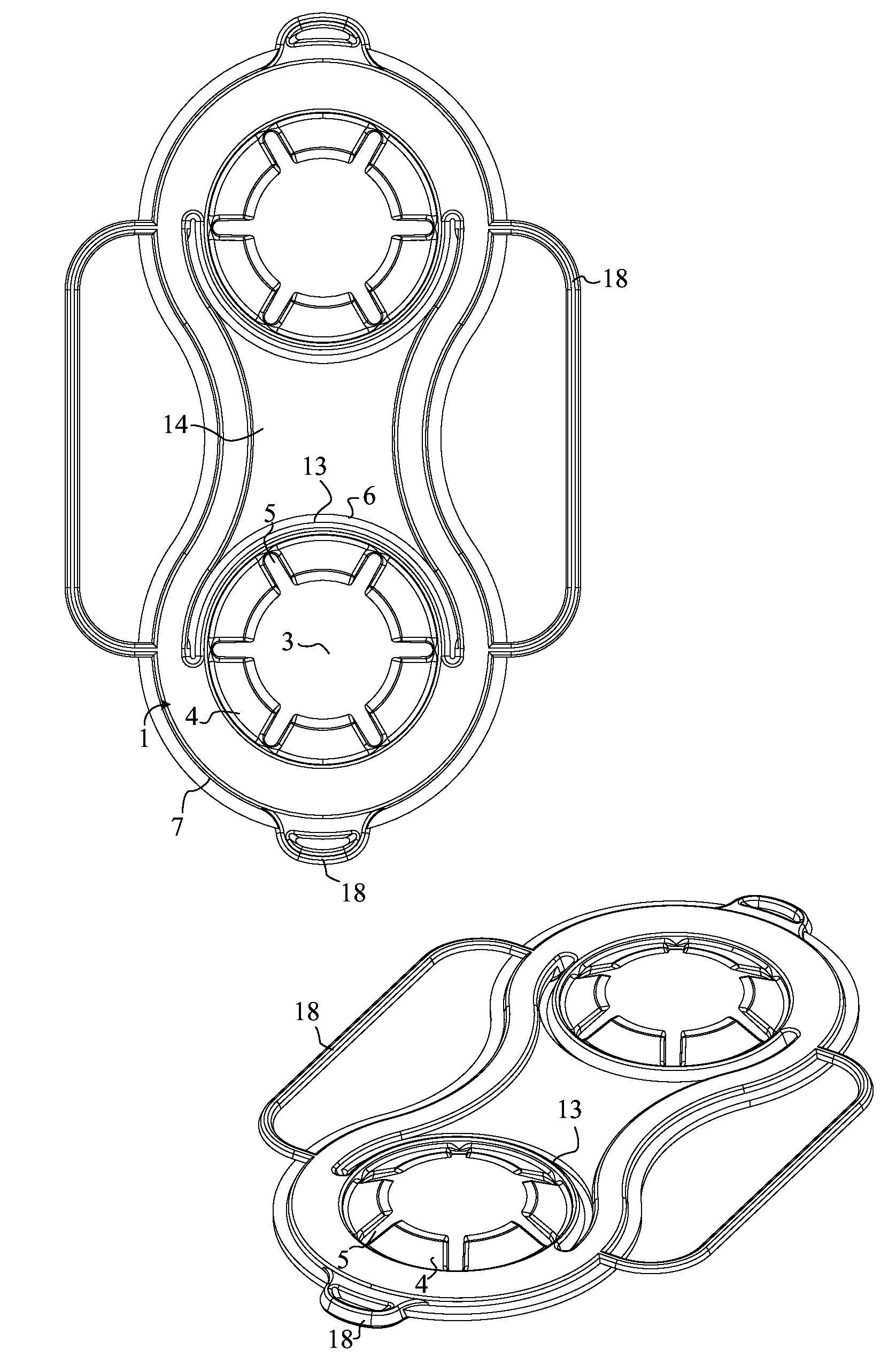 Multipack carrier for packaging containers