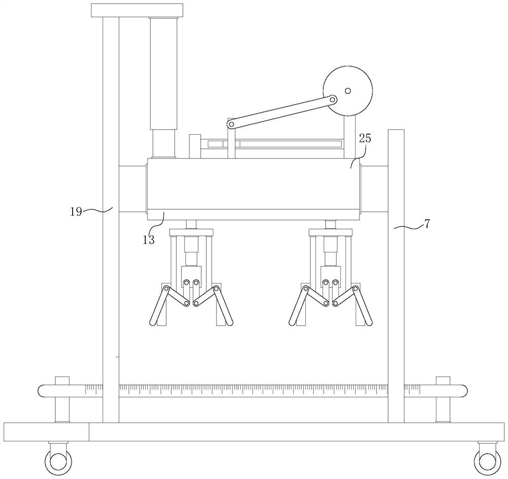 Precise steel pipe quick diameter measuring device for auto spare parts