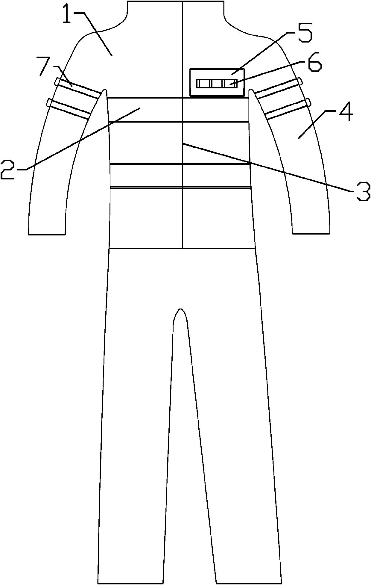 Manufacturing process of color-changeable warning protective clothing