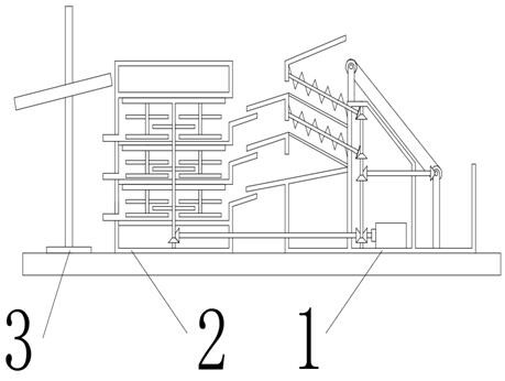 Novel civil construction mortar stirring device