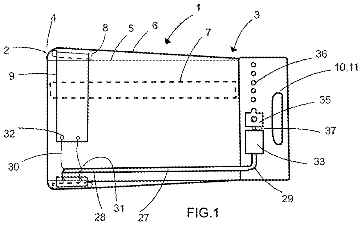 Diameter regulator of a device used to extract an element that is inside a cavity and method of use