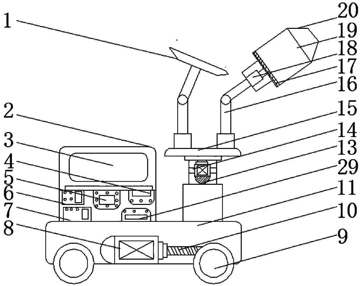 Robot for repairing building cracks