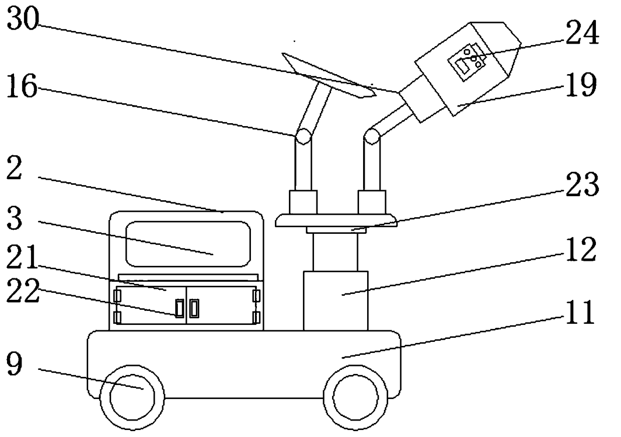 Robot for repairing building cracks