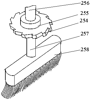 Efficient road and plaza cleaning machine