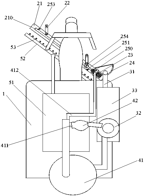 Efficient road and plaza cleaning machine