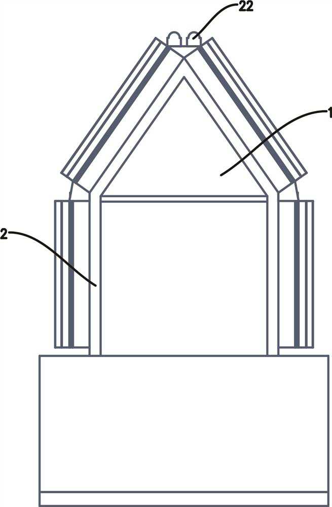 Novel intelligent photovoltaic power generation house and working method