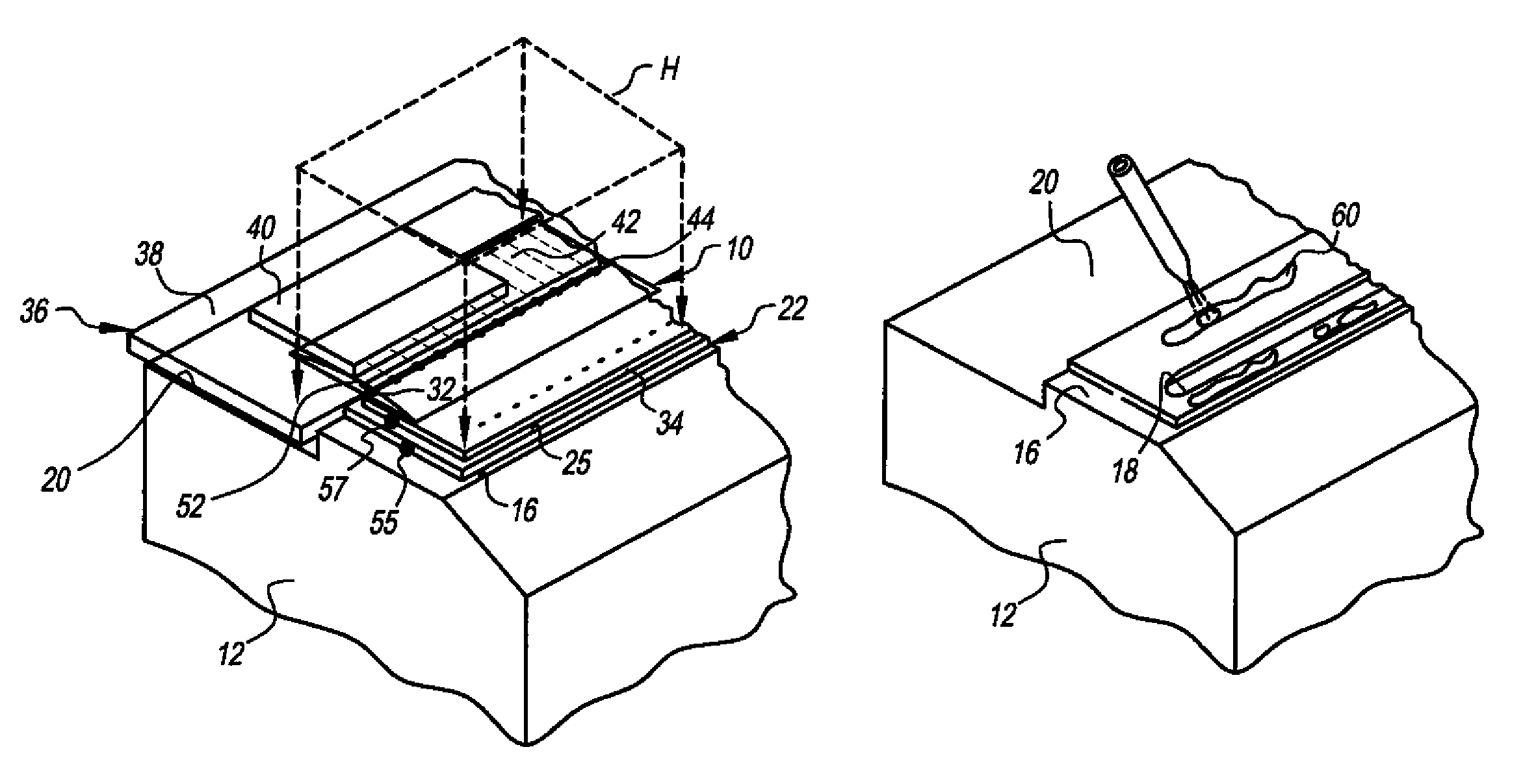 Recyclable continuous ink jet print head and method