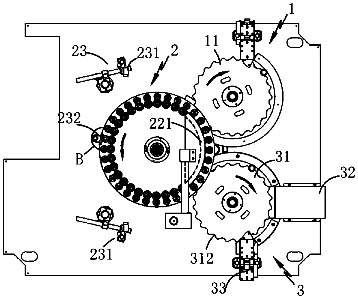 Bottle body imaging device used for bottle blank detection