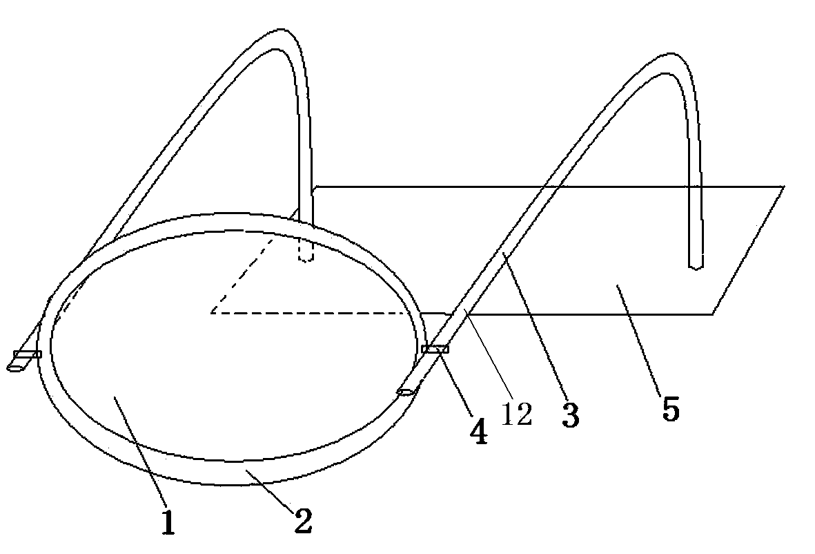 Integrated non-wearing type correction glasses