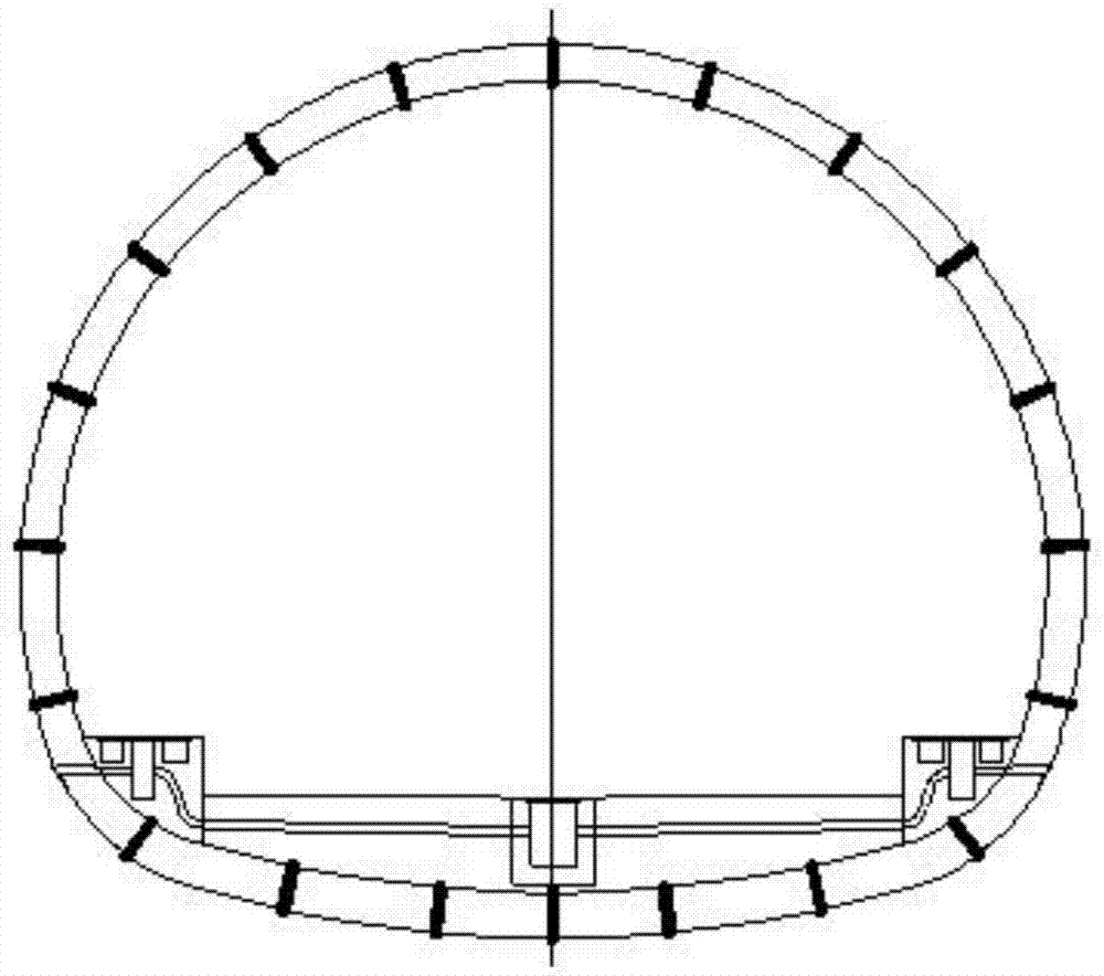 Tunnel secondary-lining steel bar binding and positioning device