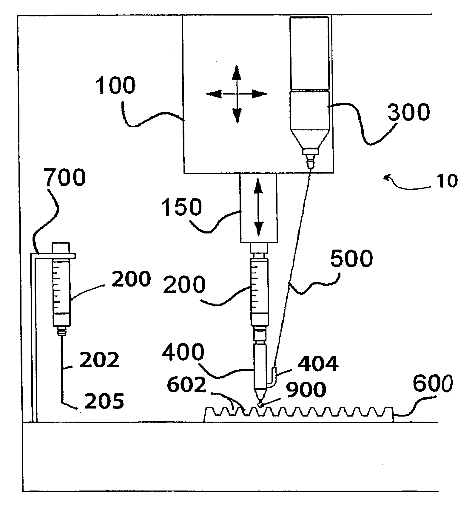 Non-contact dispensing of liquid droplets