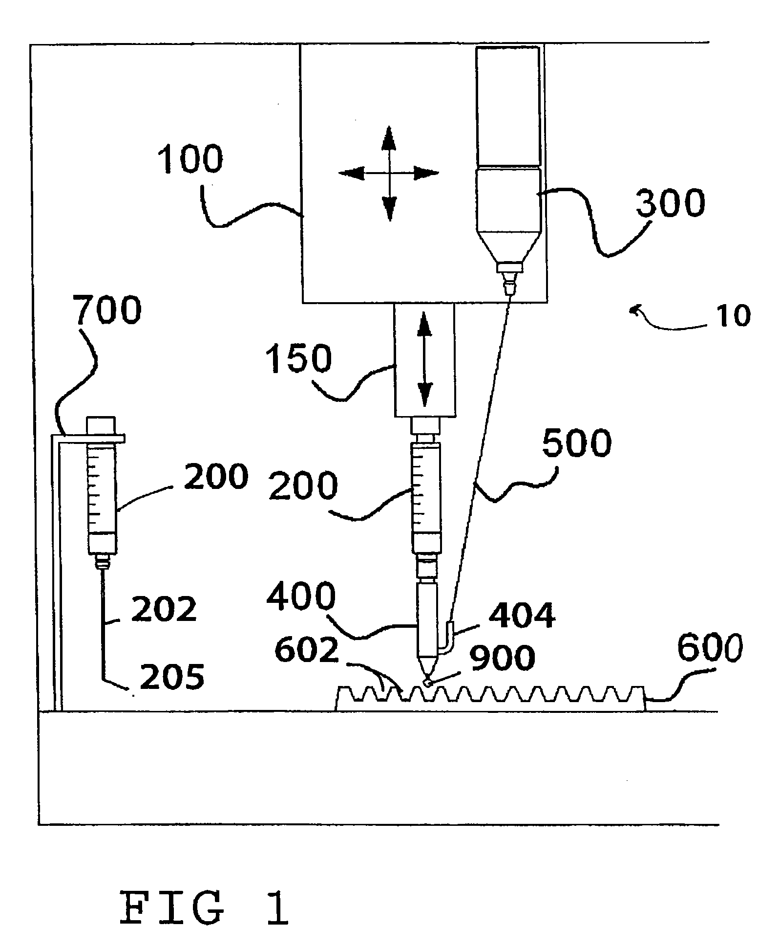 Non-contact dispensing of liquid droplets