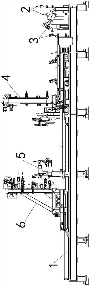 Bearing type and non-bearing type body-in-white lower vehicle body mixed flow tool and method