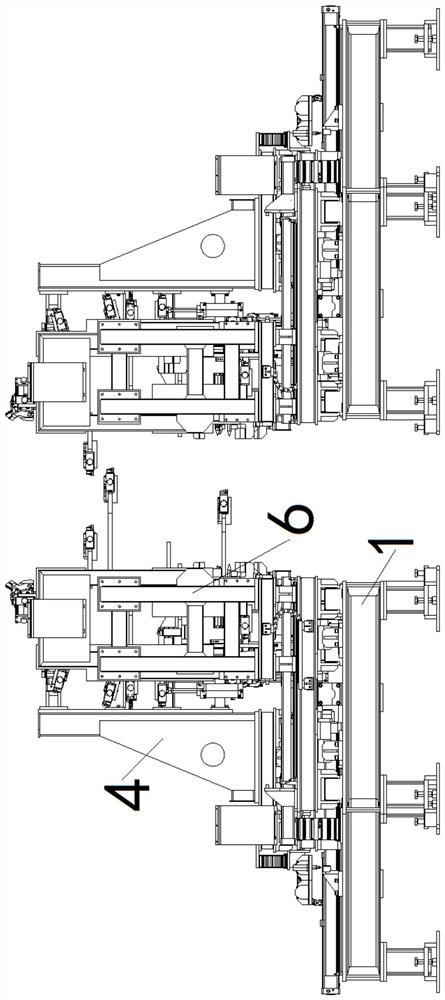 Bearing type and non-bearing type body-in-white lower vehicle body mixed flow tool and method