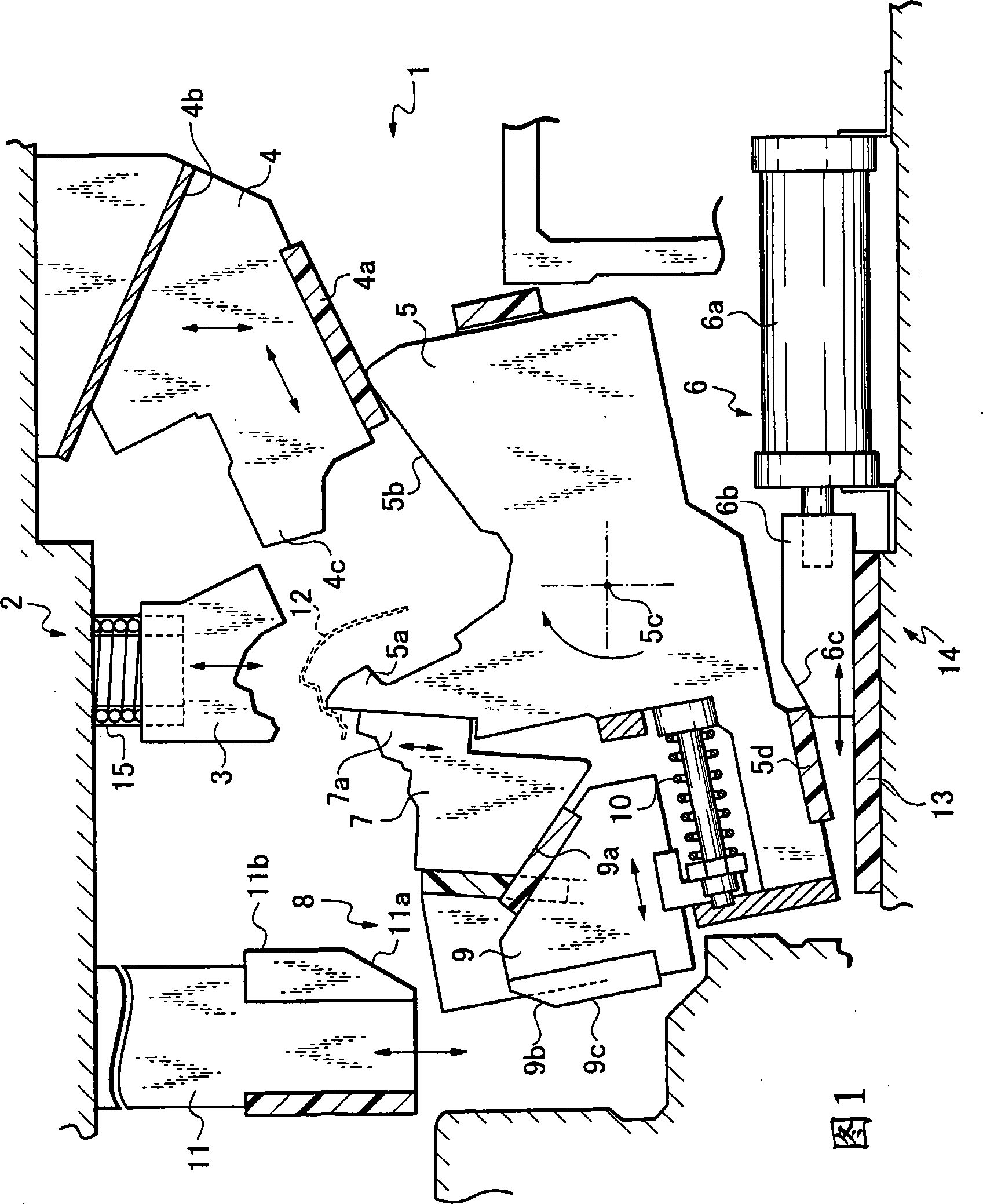 Negative-angle press-working die