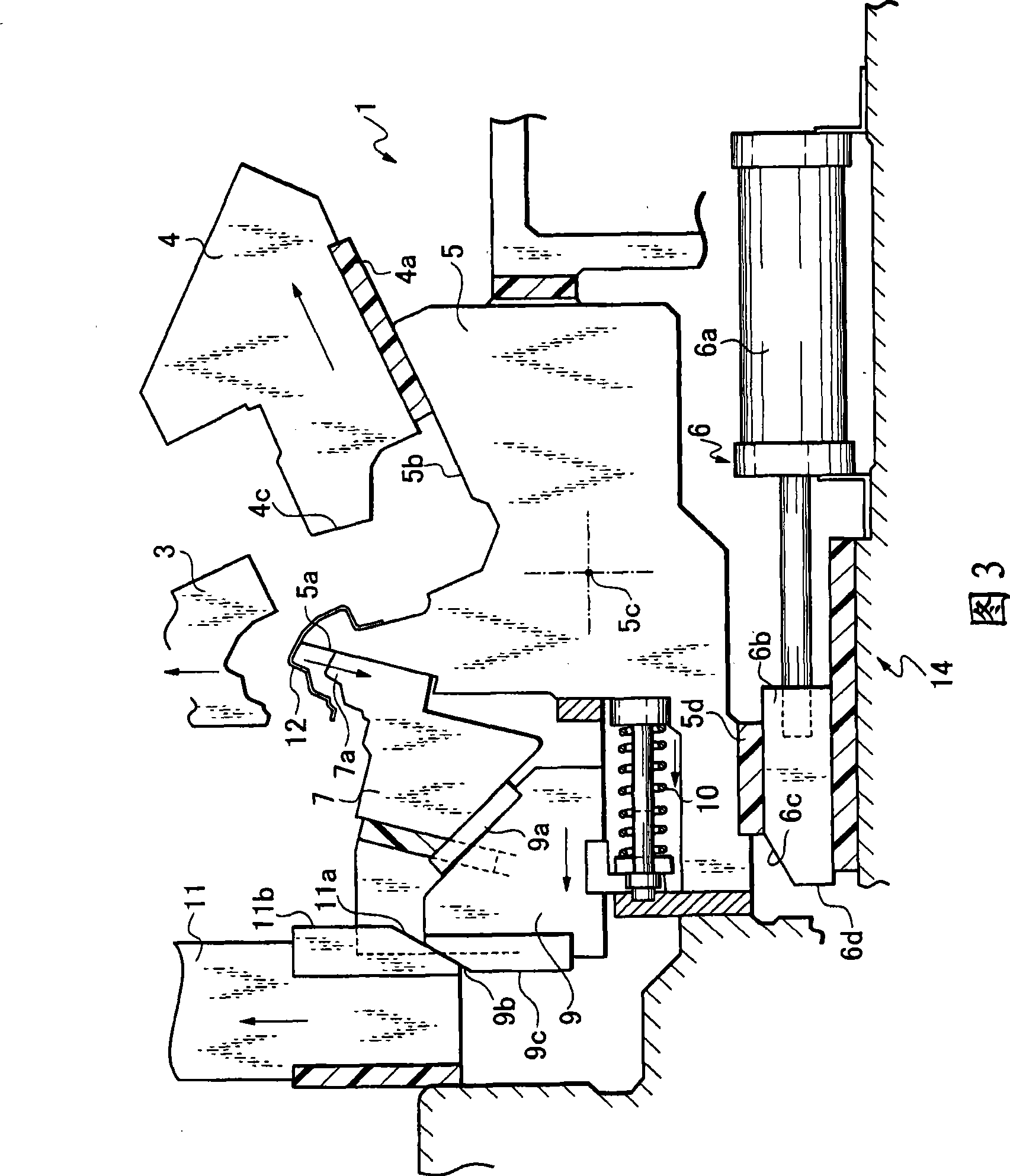 Negative-angle press-working die