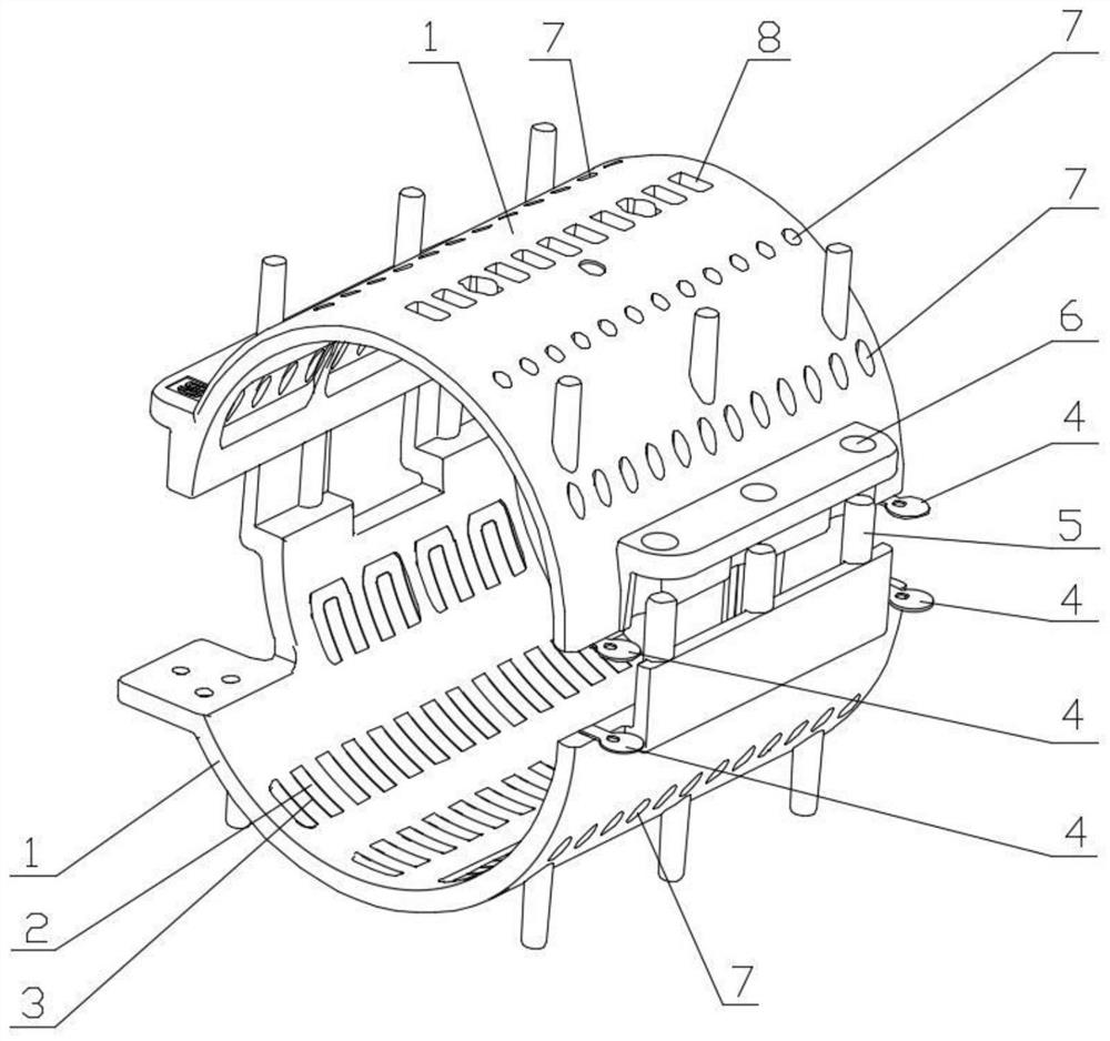 Diesel engine oil nozzle pipeline electric heating jacket and preparation method thereof