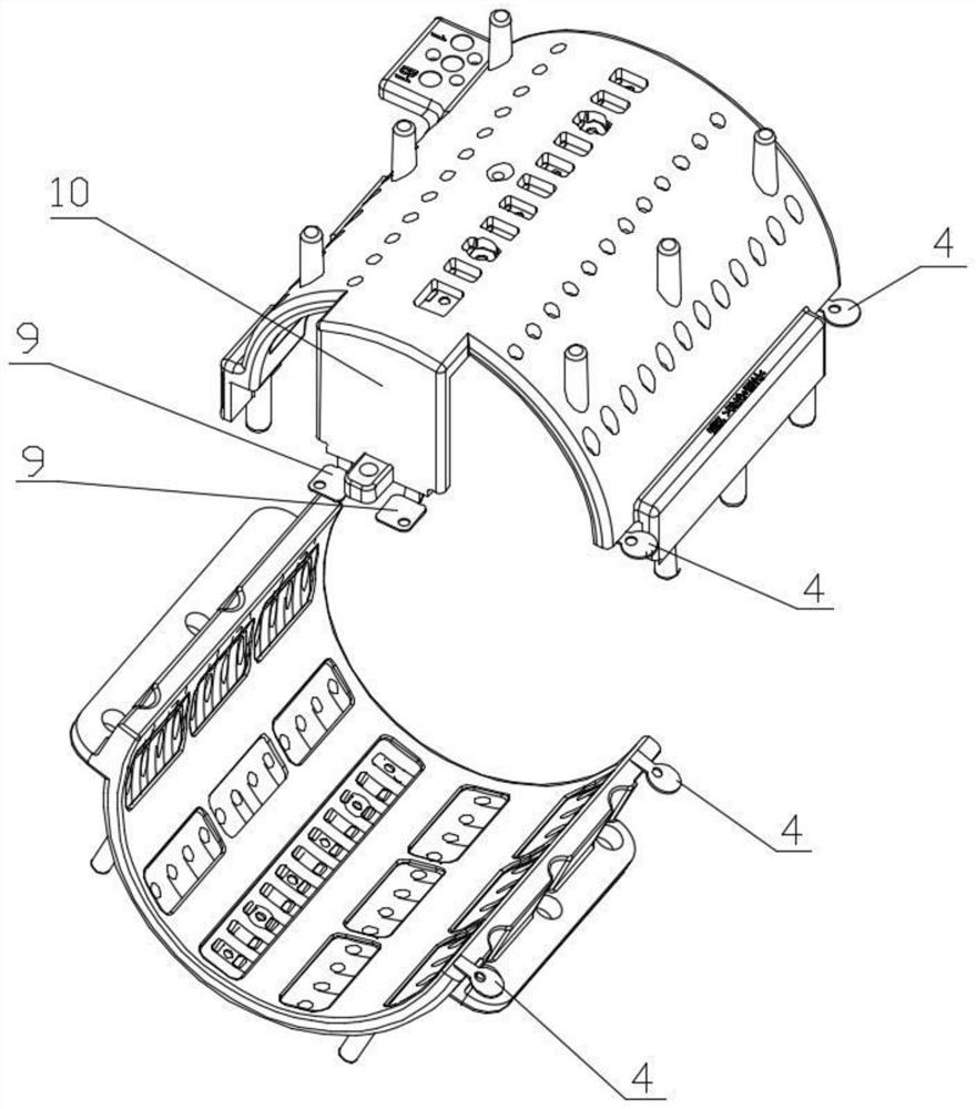 Diesel engine oil nozzle pipeline electric heating jacket and preparation method thereof