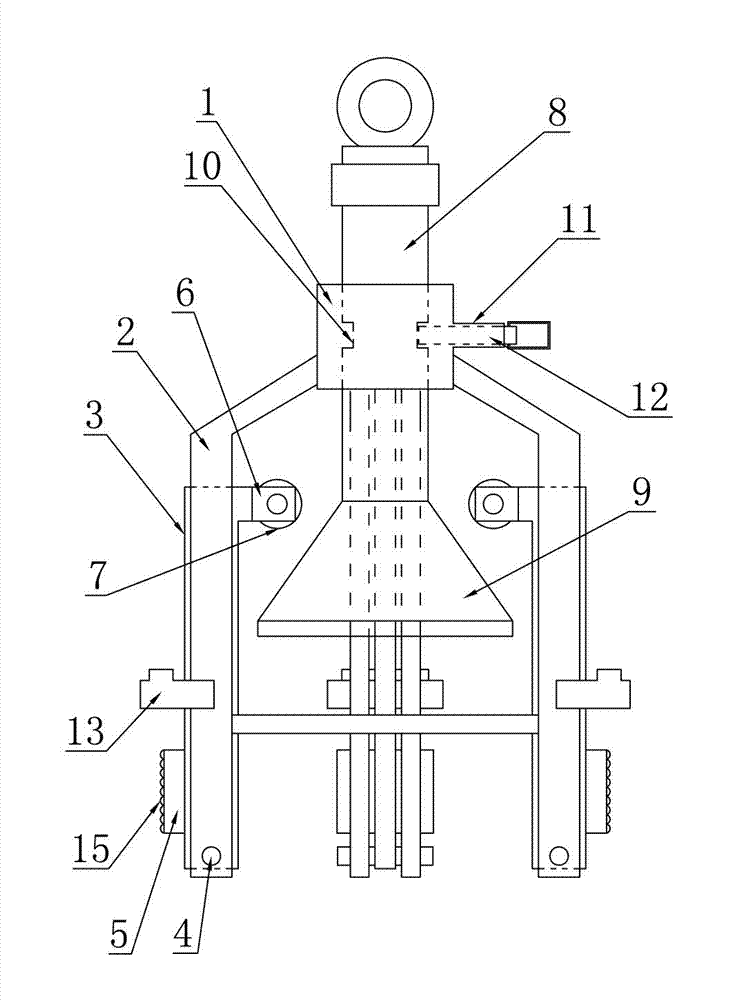 Lifting hand grab of steel wire ring