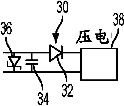 Piezo-powered sensor card and method therefor