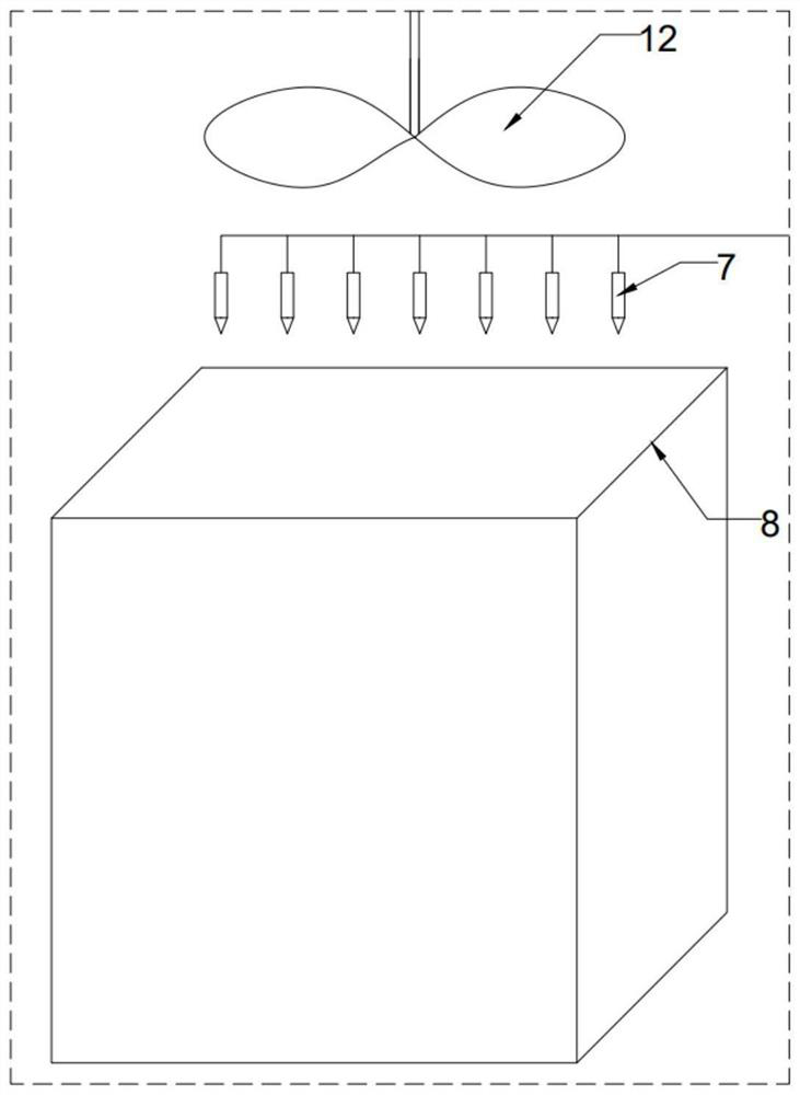 Fuel cell stack cooling system applying spray type cooling