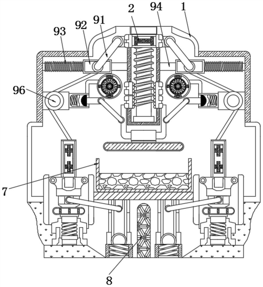 Paper pulp extrusion auxiliary equipment capable of automatically adjusting height according to amount of paper pulp