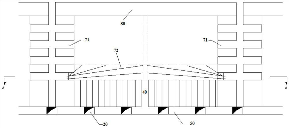 Broken thin ore body horizontal deep hole stage layered caving mining method and stope