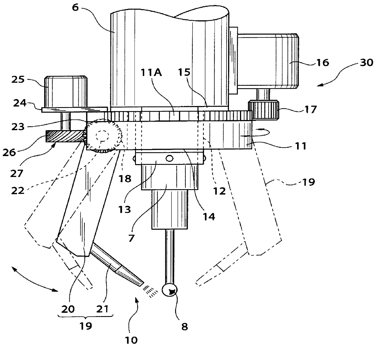 Measuring machine with cleaning device