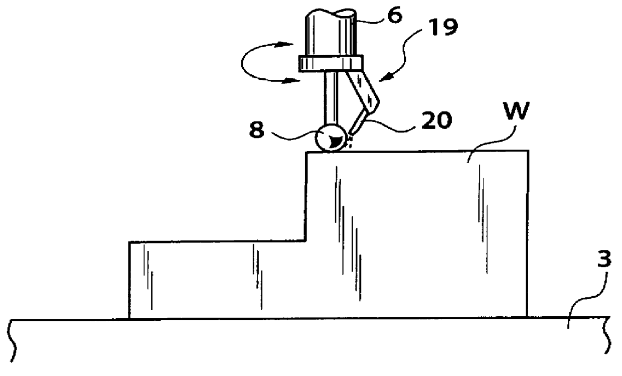 Measuring machine with cleaning device