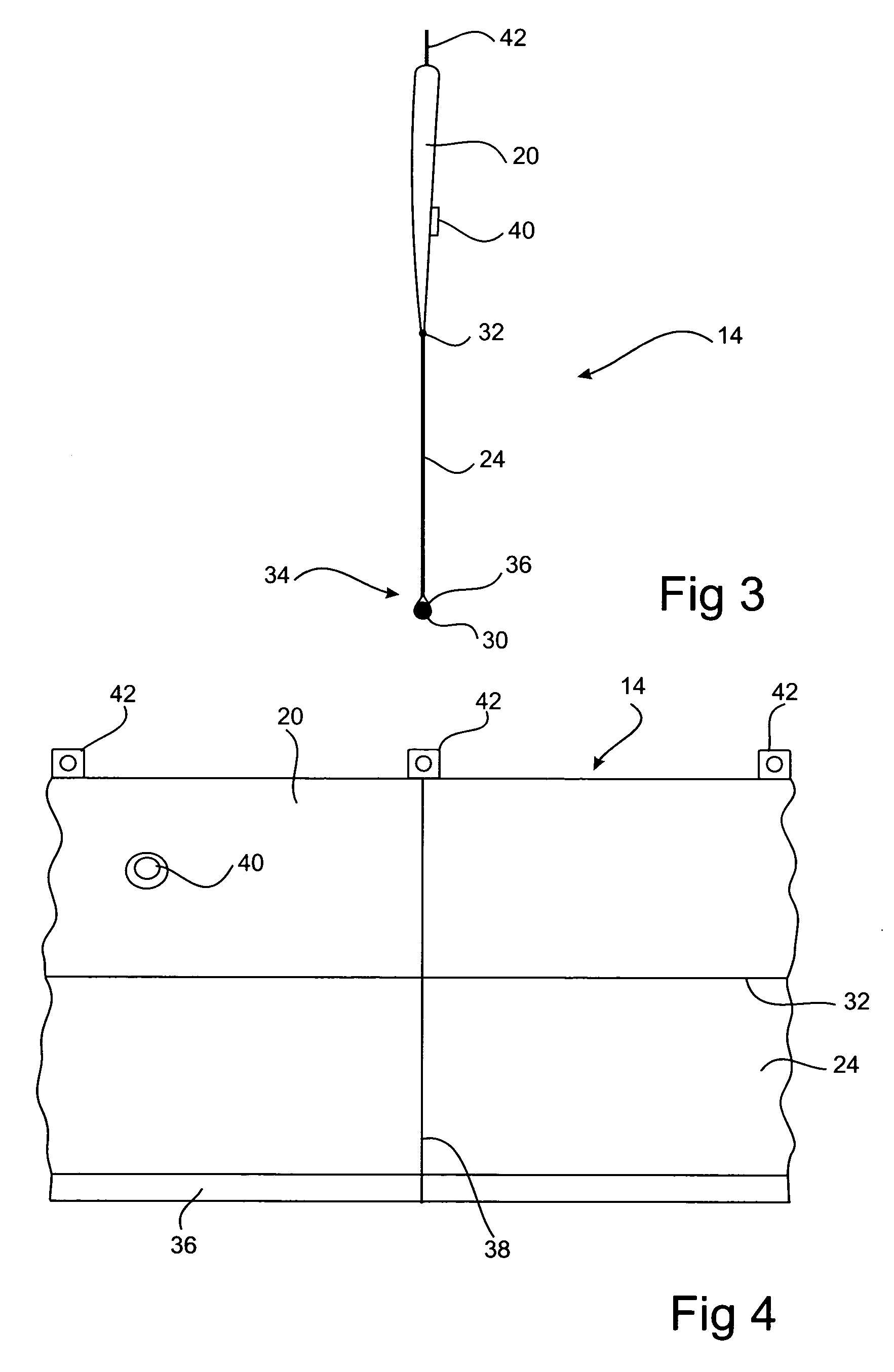 Wash attenuator for a moored vessel