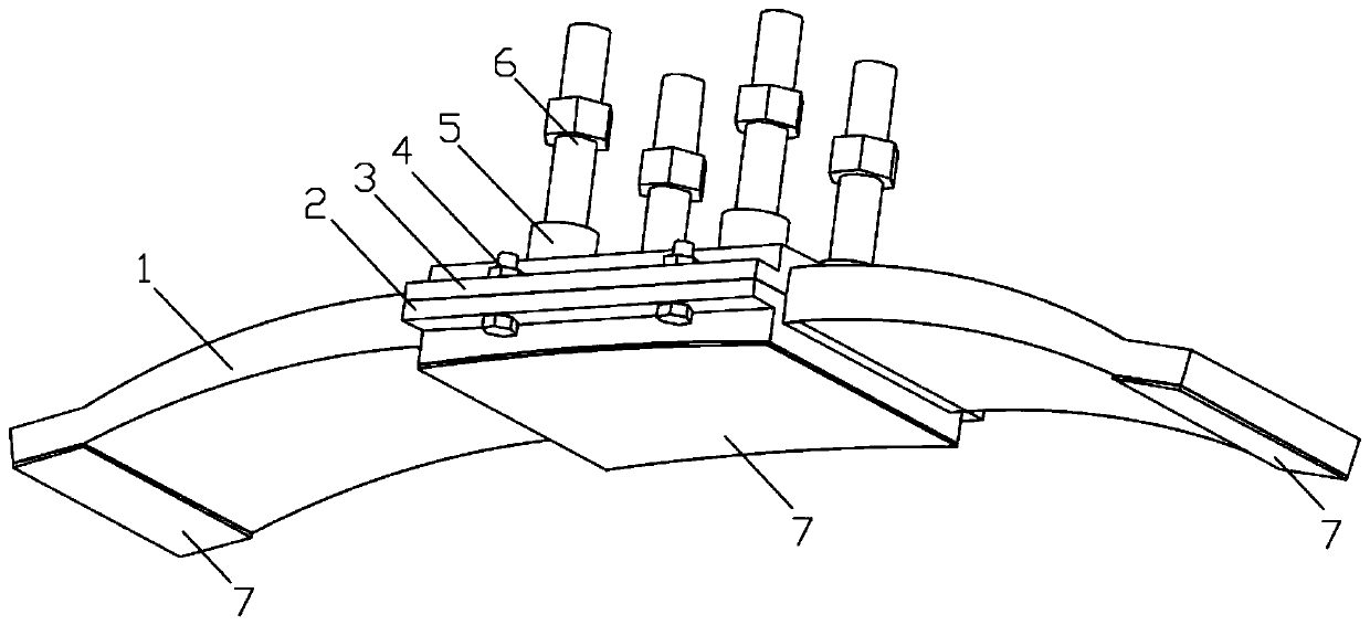 Limiting and contraction distortion compensating plate spring pre-tightening structure for pressure-resistant body of deep sea submersible vehicle