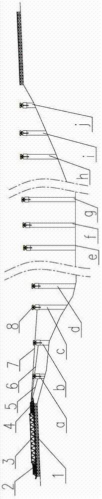 Pulling and erecting method of truss girder