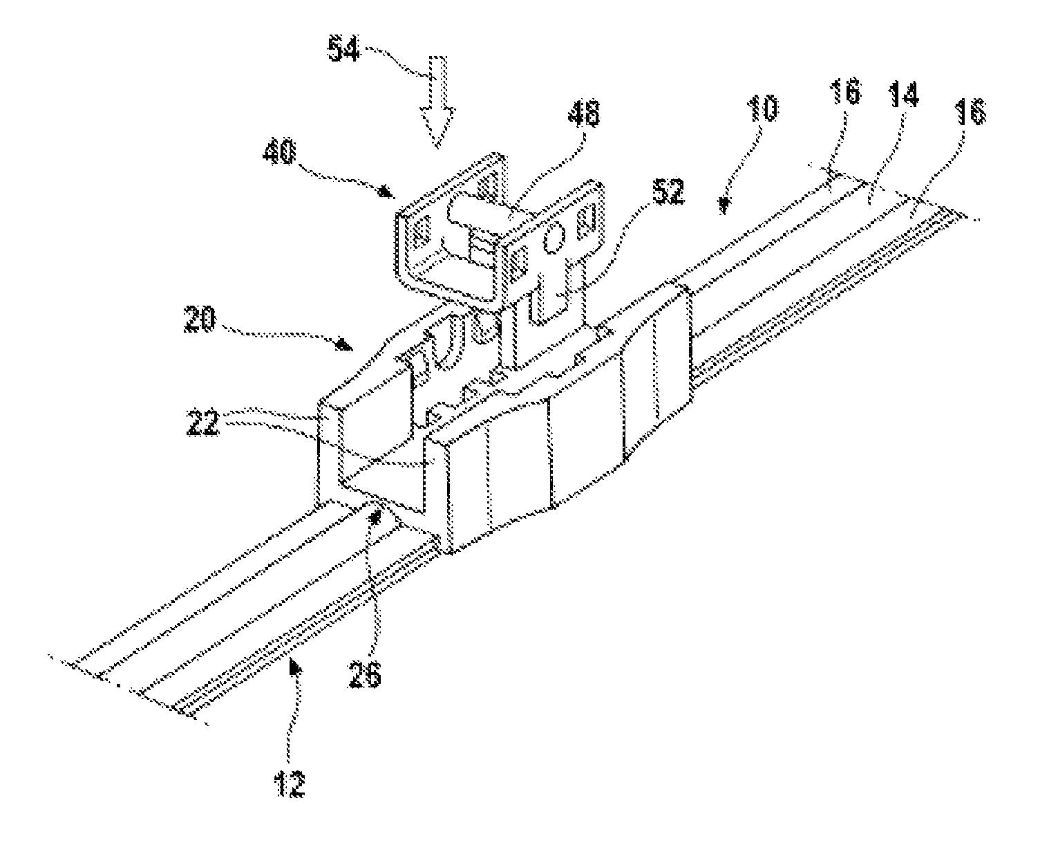 Wiper blade of flat beam construction