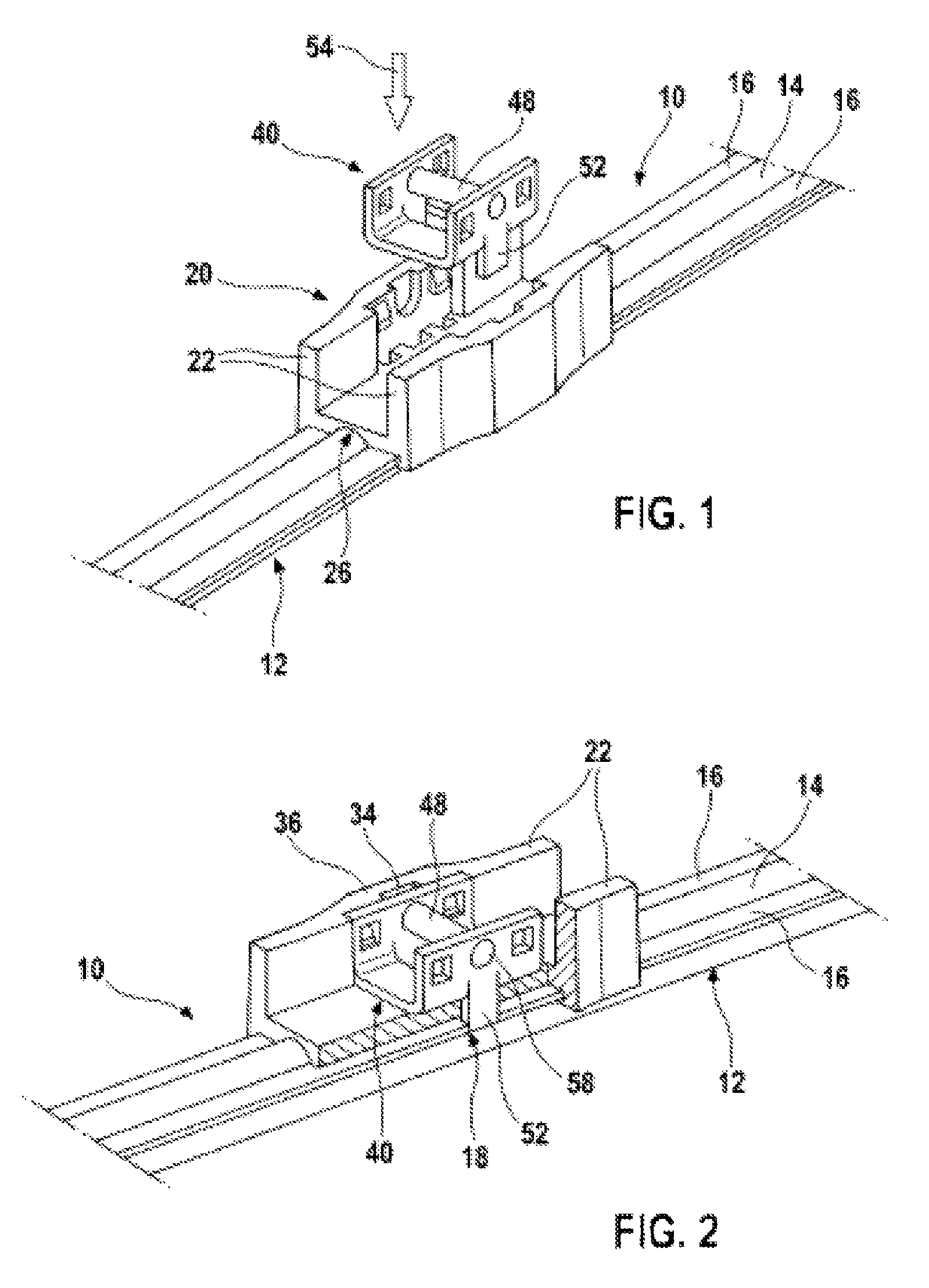 Wiper blade of flat beam construction