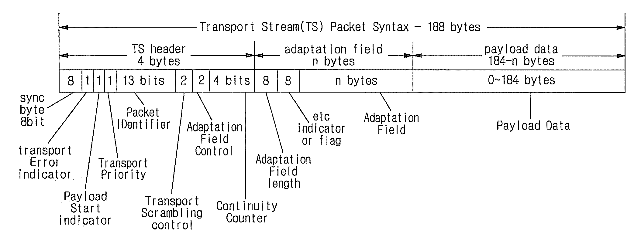 Method of and apparatus for transmitting digital broadcasting signal in advanced-vsb (a-vsb) system in which transport packet without adaptation field is provided at fixed location in data field slices