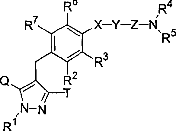 Pyrazole derivative, medicinal composition containing the same, medicinal use thereof, and intermediate for production thereof