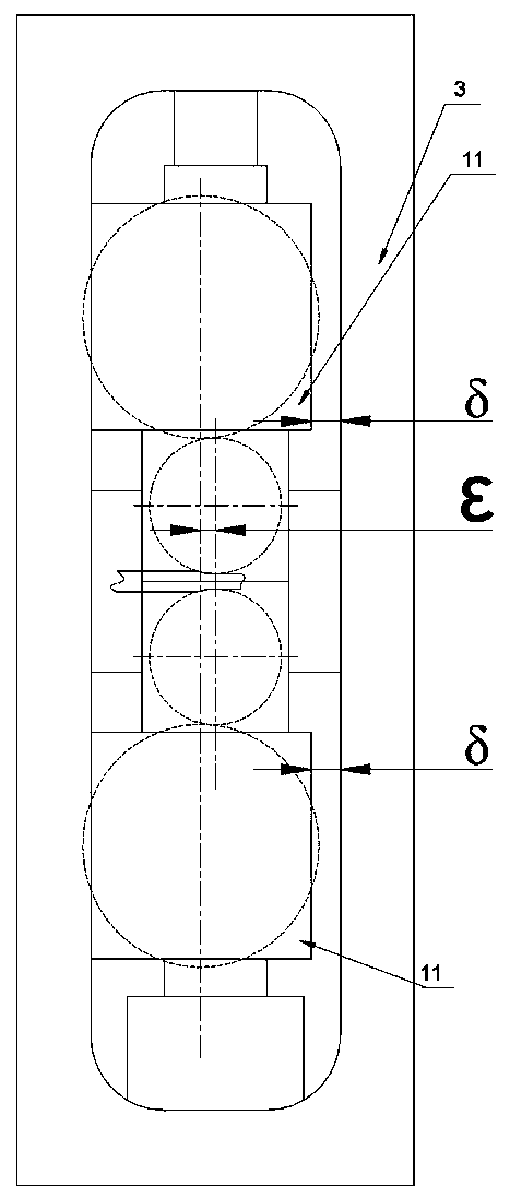 A Self-Adaptive Device for Adjusting the Gap Between Roller Bearing Housing and Frame