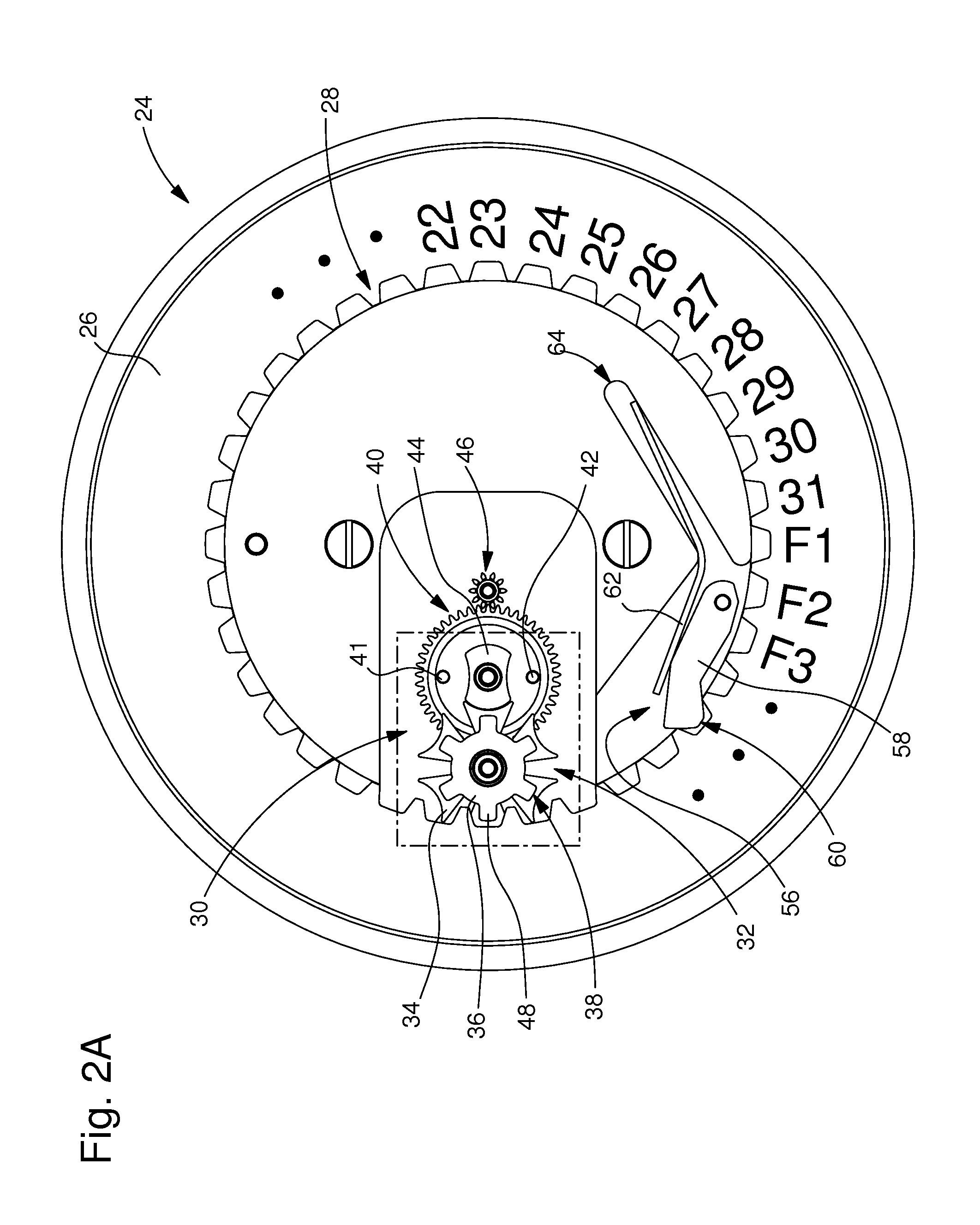 Timepiece movement provided with a drive mechanism for the periodic or intermittent movement of an analogue indicator