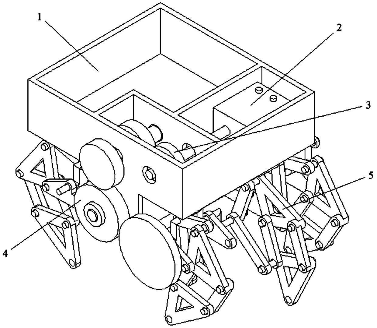 A novel bionic multilegged transport robot and use method thereof